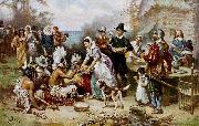 Jean Leon Gerome Ferris The First Thanksgiving oil painting artist